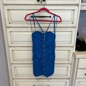 Free People Mini Blue Dress